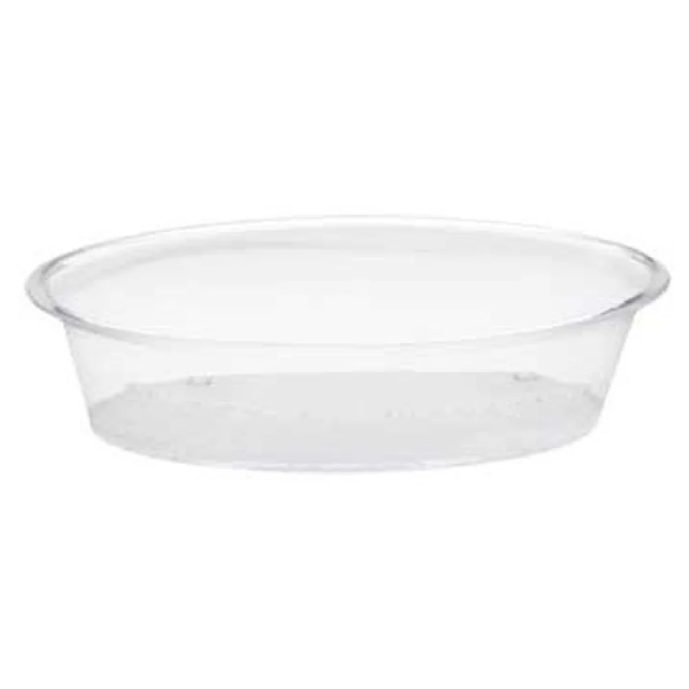 Cal Mil 316-15 15 Inch Round Display Tray Clear Acrylic with Turn N Serve