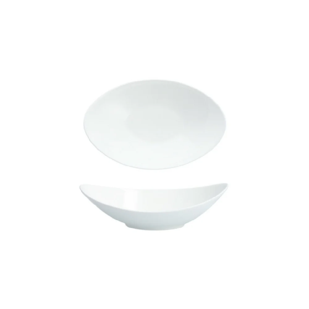 Fortessa HBW-00-610 9.29 Inch 13 Oz. Bone China Andromeda Boat Bowl White Fortessa HBW-00-610 9.29 Inch 13 Oz. Bone China Andromeda Boat Bowl White