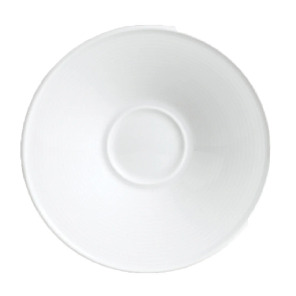 Steelite 6300P183 6.5 Inch Round Saucer with Blue-White Porcelain Finish