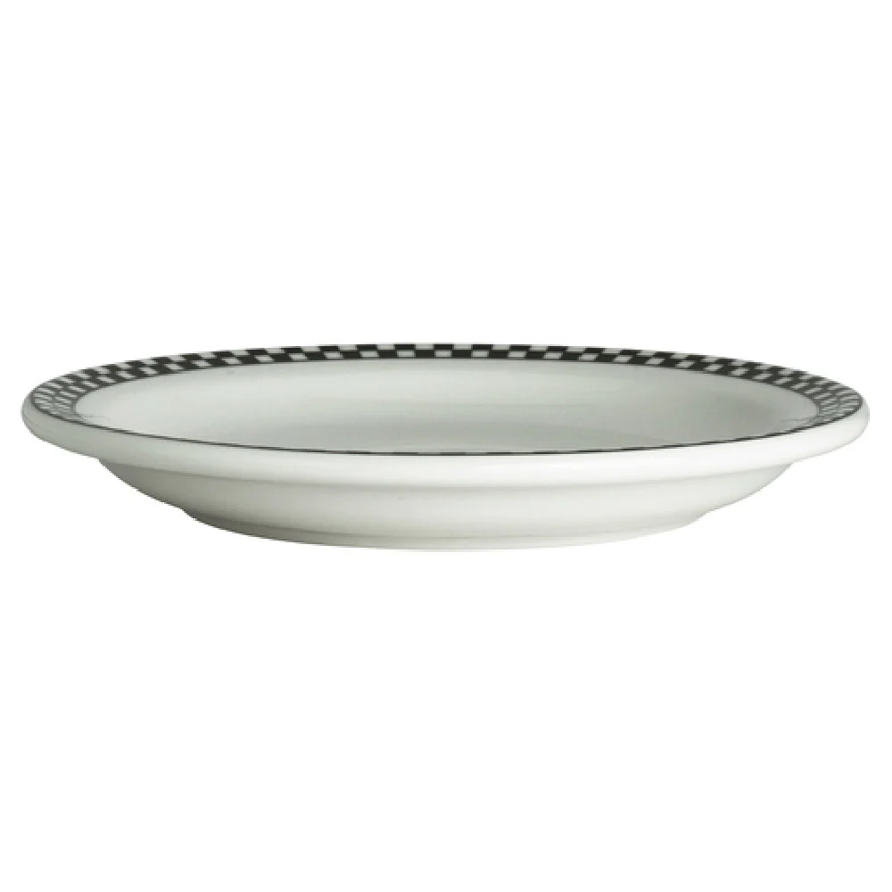 Steelite HL2191636 11-7/8 Inch Plate Narrow Rim China Black Checkers Steelite HL2191636 11-7/8 Inch Plate Narrow Rim China Black Checkers