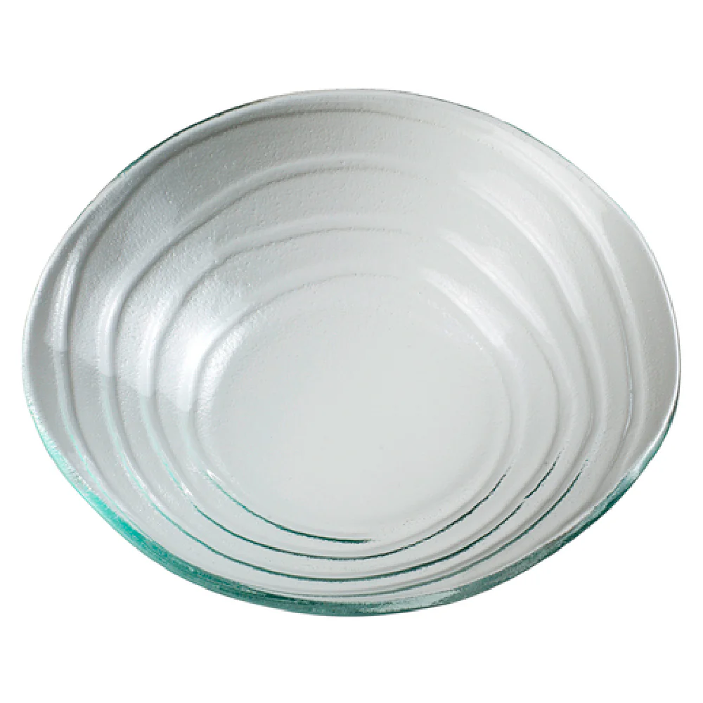 Steelite 6506G337 20 Oz Glass Bowl Round Ripple Creations 10.25 Inch