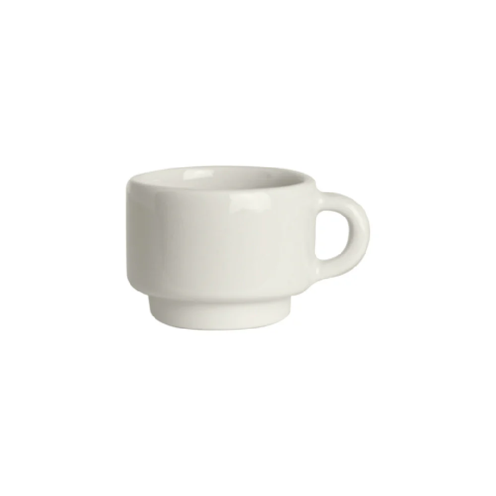 Steelite DCI127W 3 Oz Espresso Coffee Cup Lead-Free Ceramic White 2-1/4 Inch