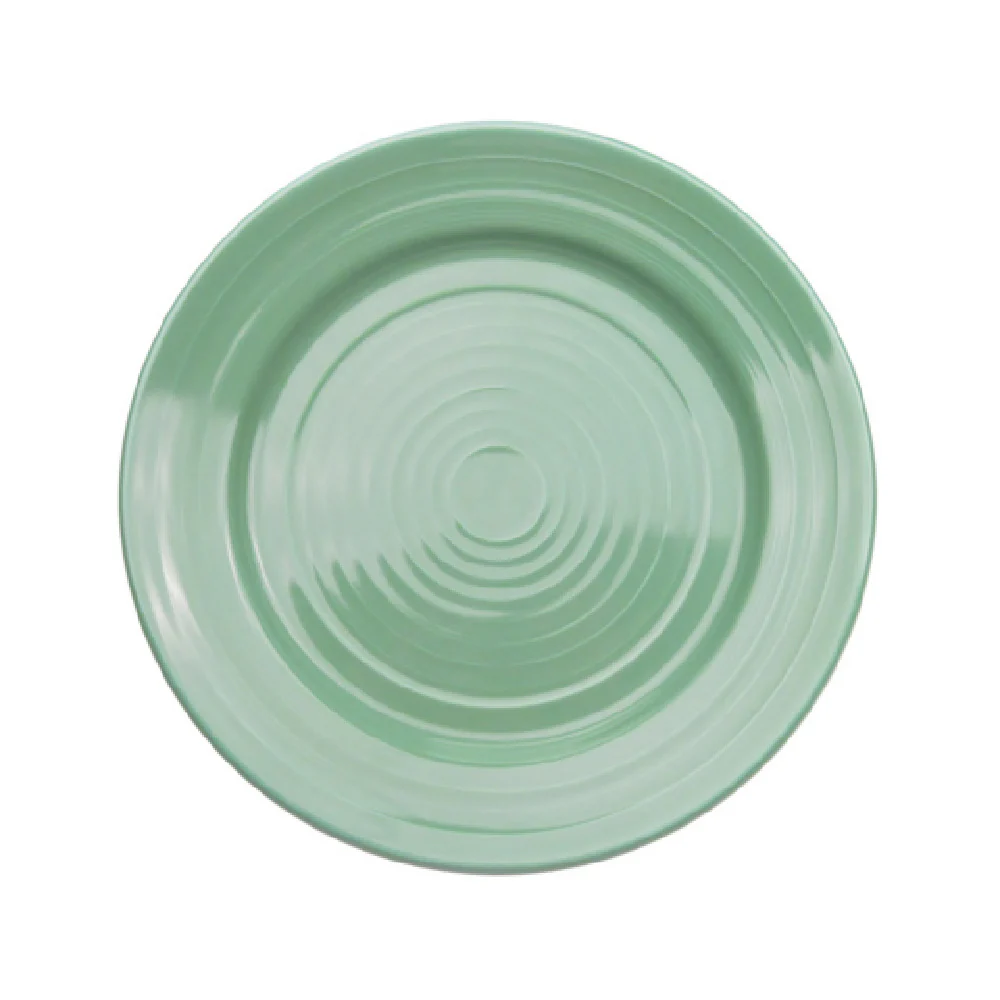 CAC China TG-6-G 6-1/2 Inch Diameter Round Plate Porcelain Embossed Green CAC China TG-6-G 6-1/2 Inch Diameter Round Plate Porcelain Embossed Green
