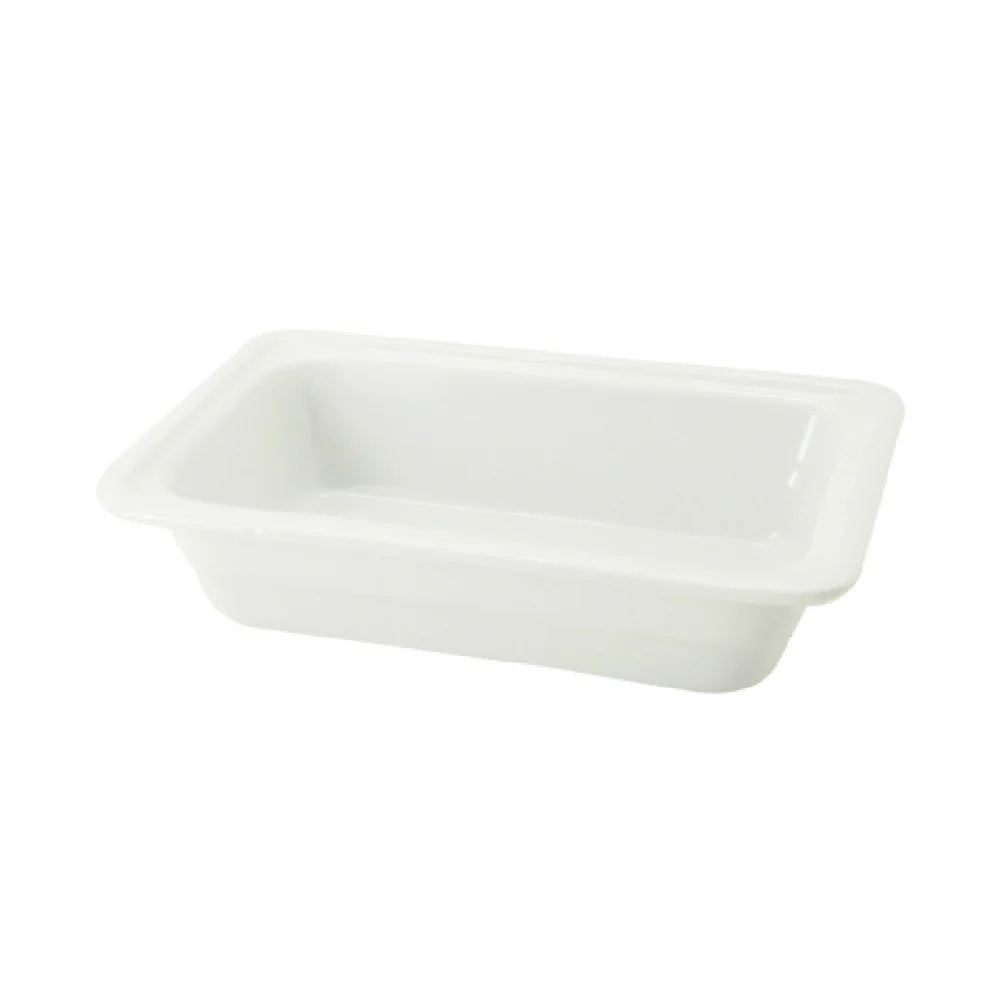 CAC China BF-104 GN Food Pan 10 Inch Porcelain Dishwasher Safe Case of 12