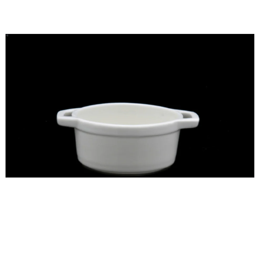 Fortessa 5100.F0000.04 4 Inch Round Cassolette with handles - Dishwasher Safe Fortessa 5100.F0000.04 4 Inch Round Cassolette with handles - Dishwasher Safe