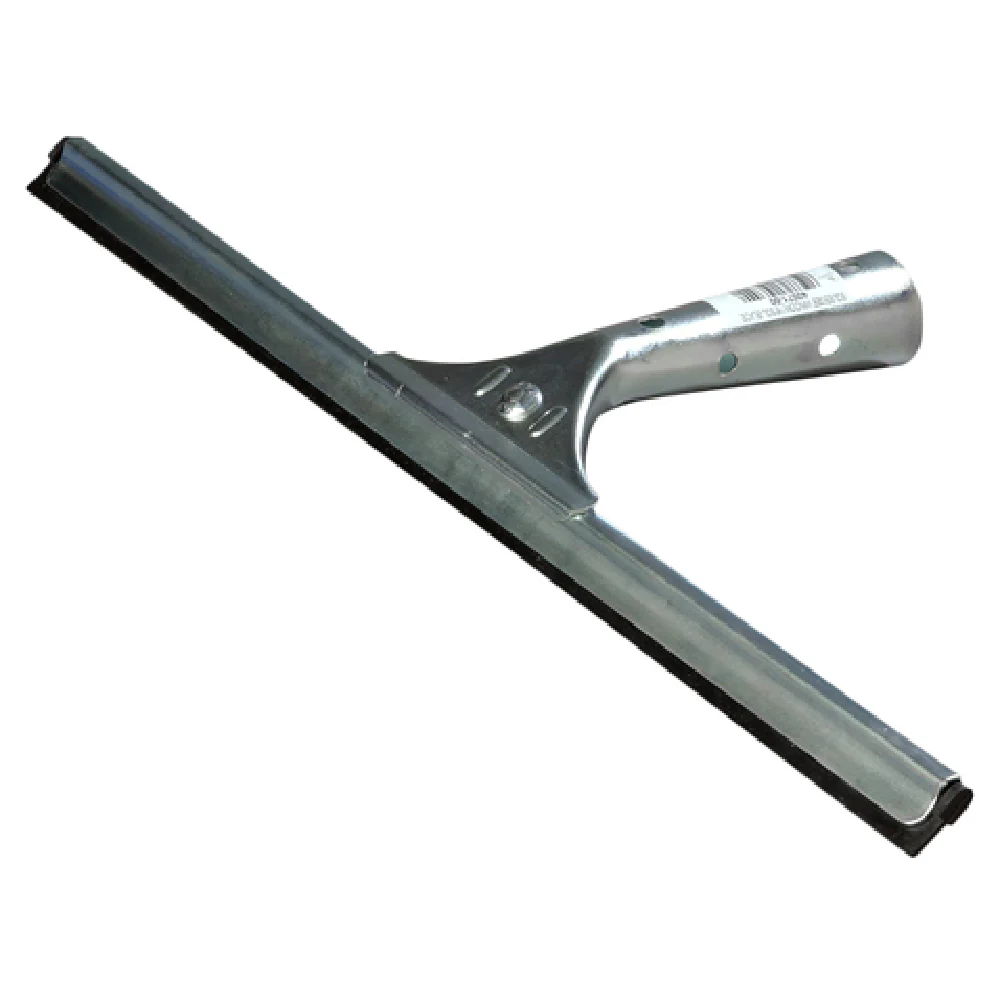 Carlisle 4007100 16 Inch Rubber Hand Held Window Squeegee with Zinc Plated Steel Handle Standard Color