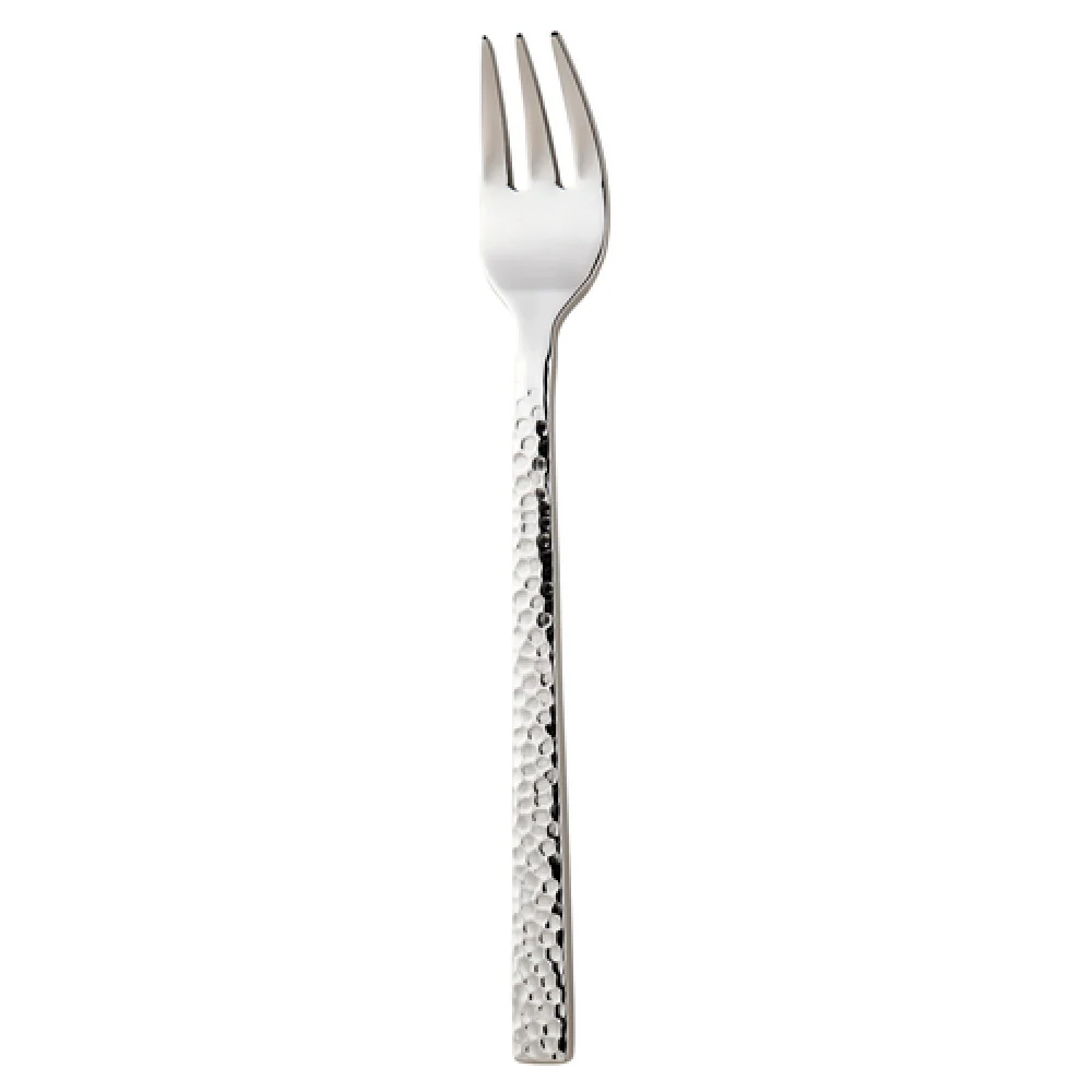 1880 Hospitality B327FOYF 6 Inch Oyster Cocktail Fork Hammered 18/0 Stainless Steel