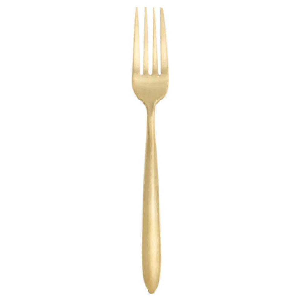 Fortessa 1.9B.114.BR.012 7.25 Inch Salad Fork Gold Plated Brushed Stainless Steel