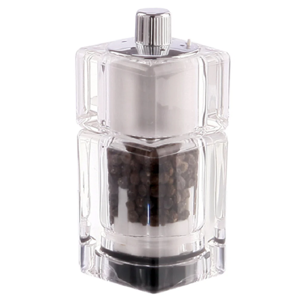 Chef Specialties 01550 Cubic Salt Shaker and Pepper Mill Combo Acrylic with Lifetime Warranty Chef Specialties 01550 Cubic Salt Shaker and Pepper Mill Combo Acrylic with Lifetime Warranty