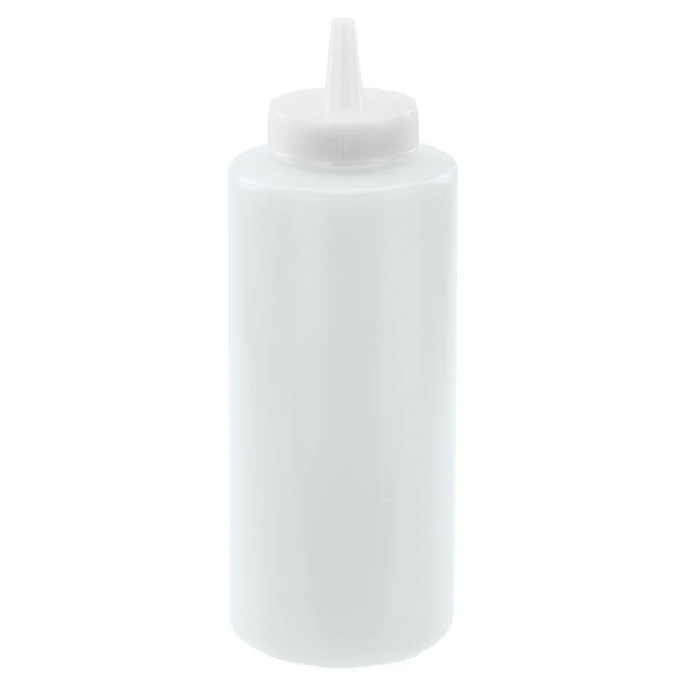 Winco PSB-12C Squeeze Bottle 12 Oz BPA Free Plastic Clear 6 Packs