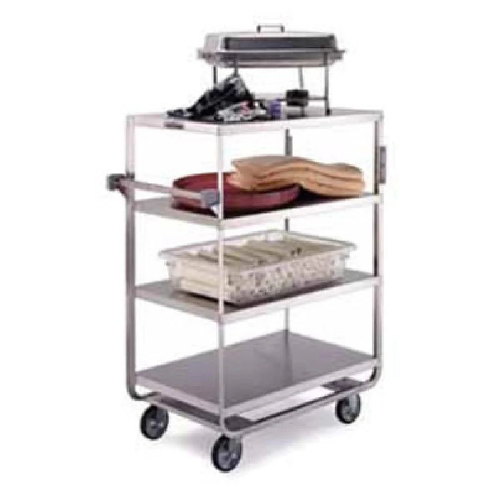 Lakeside 745 33 Inch Truck Open Tray with 4 Shelves Stainless Steel and Casters Lakeside 745 33 Inch Truck Open Tray with 4 Shelves Stainless Steel and Casters