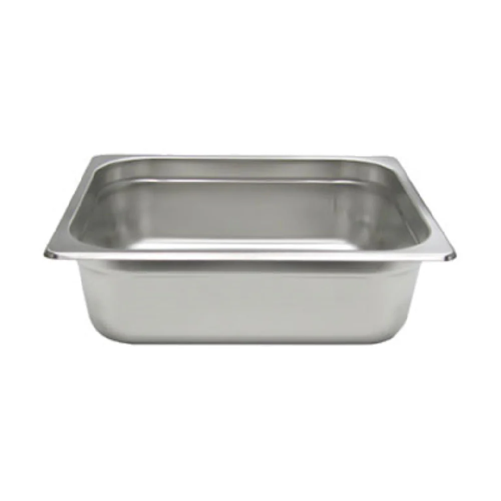 Admiral Craft 22H4 1/2 Size Steam Table Pan 10-3/8 Inch Heavy 22 Gauge Stainless Steel with Anti-Jamming