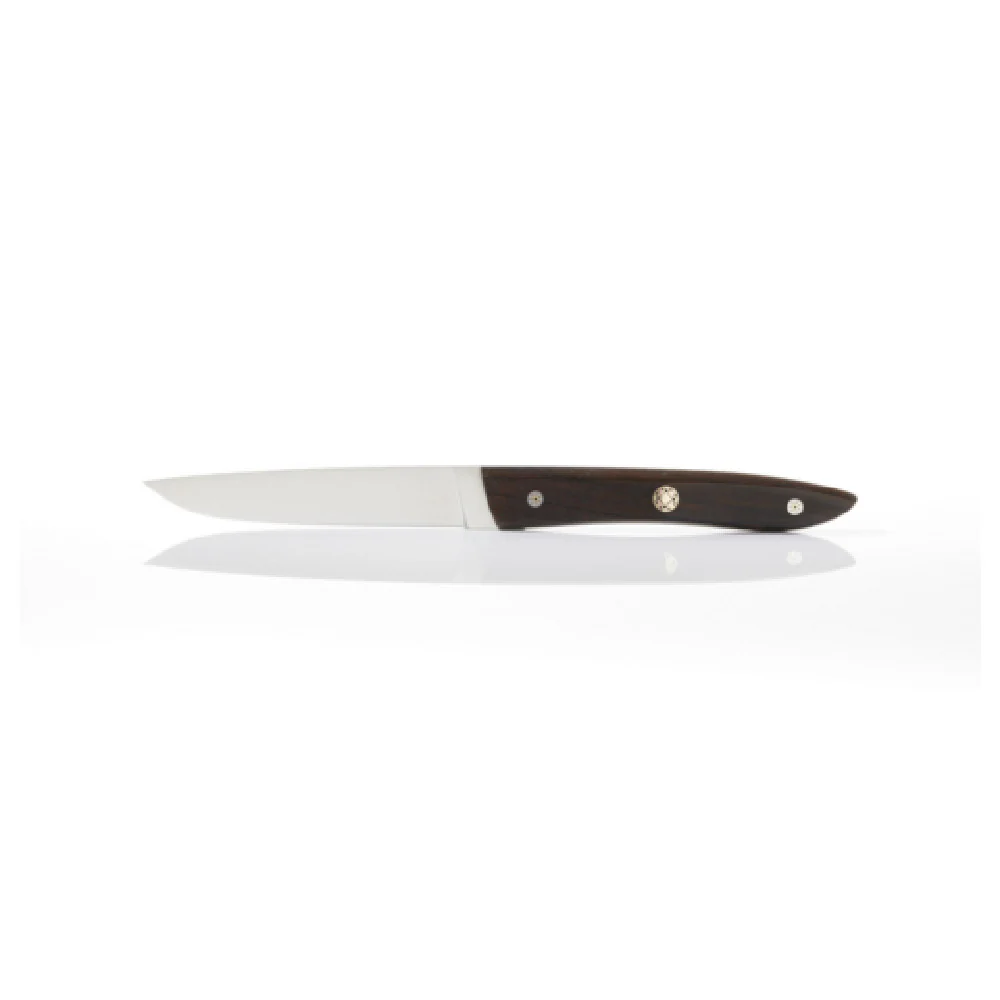 Revol 204789 18/10 Stainless Steel Blade Non Serrated Knife Macassar Ebony Revol 204789 18/10 Stainless Steel Blade Non Serrated Knife Macassar Ebony