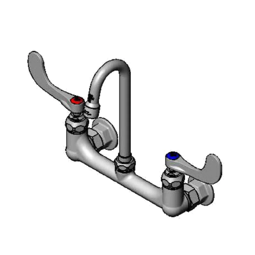 T&S Brass B-0330-01-W4F12 8 Inch Wall Mount Surgical Sink Mixing Faucet