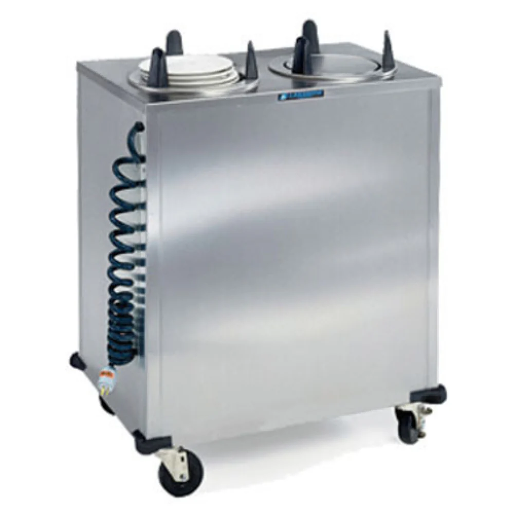 Lakeside 6209_240/60/1 32 Inch Heated Dish Dispenser Mobile Stainless Steel with Tubes