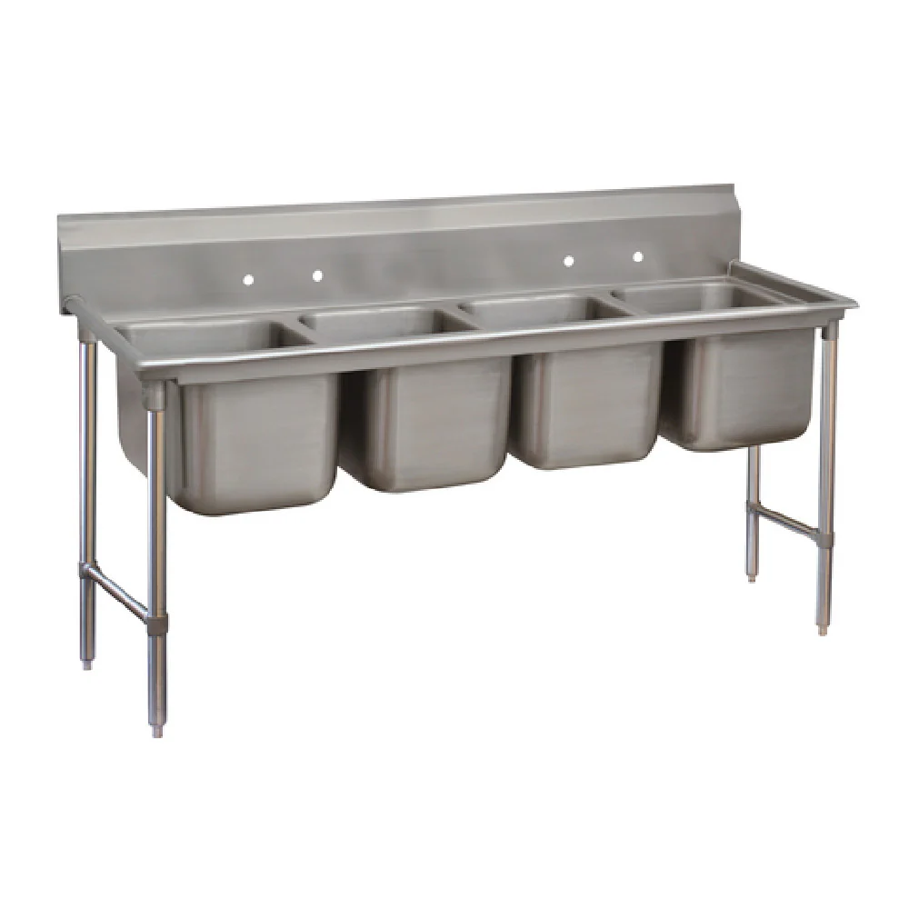 Advance Tabco 9-4-72 Sink 83 Inch Wide 18 Gauge Stainless Steel with 4 Compartment Advance Tabco 9-4-72 Sink 83 Inch Wide 18 Gauge Stainless Steel with 4 Compartment