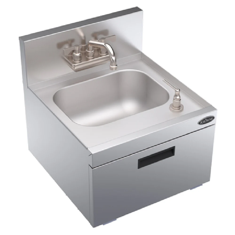 Krowne KR19-18WST 18 Inch Wall Mount Underbar Hand Sink Unit with Faucet and Dispenser