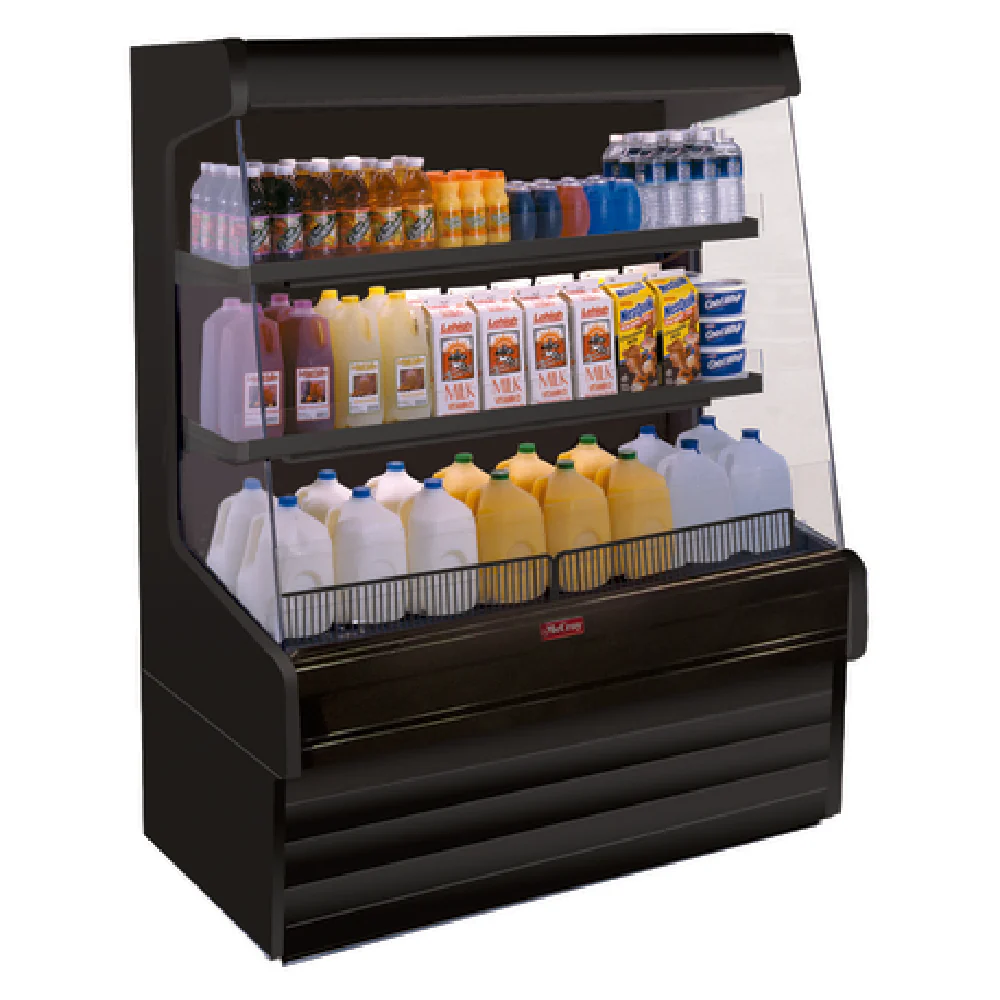 Howard-McCray R-OD30E-3L-B-LED 39 Inch Dairy Open Merchandiser Remote Refrigeration Black