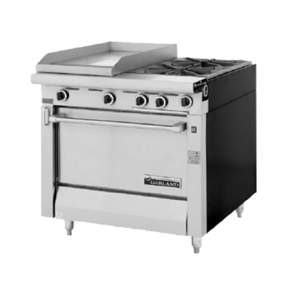 Garland MST42-6R-E_LP 34 Inch Gas Range Standard Oven with 2 Burners 35000 BTU