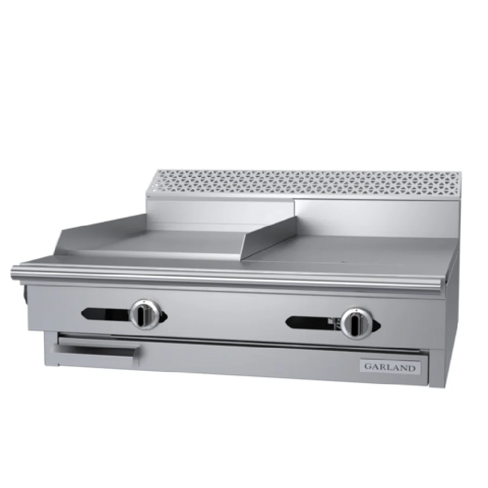 Garland C36-5-1M 36 Inch Gas Heavy Duty Range with 18 Inch Griddle and Hot Top Garland C36-5-1M 36 Inch Gas Heavy Duty Range with 18 Inch Griddle and Hot Top