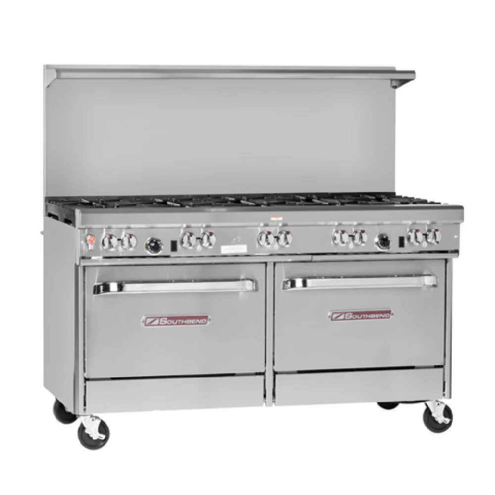 Southbend 4602AD-6L_LP 60 Inch Gas Restaurant Range with Standard and Convection Oven 364000 BTU Southbend 4602AD-6L_LP 60 Inch Gas Restaurant Range with Standard and Convection Oven 364000 BTU