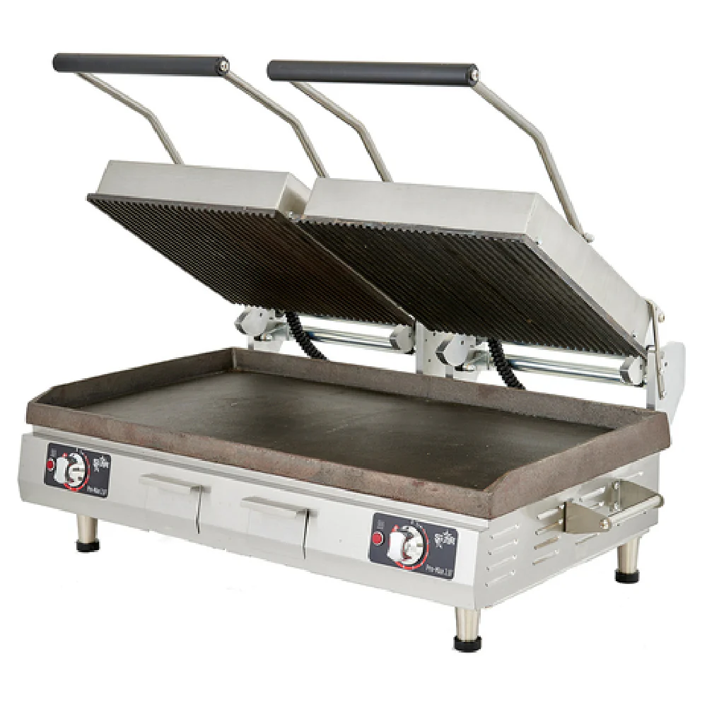 Star PSC28IEGT 28 Inch Grooved Top Smooth Bottom Cast Iron Sandwich Grill Star PSC28IEGT 28 Inch Grooved Top Smooth Bottom Cast Iron Sandwich Grill