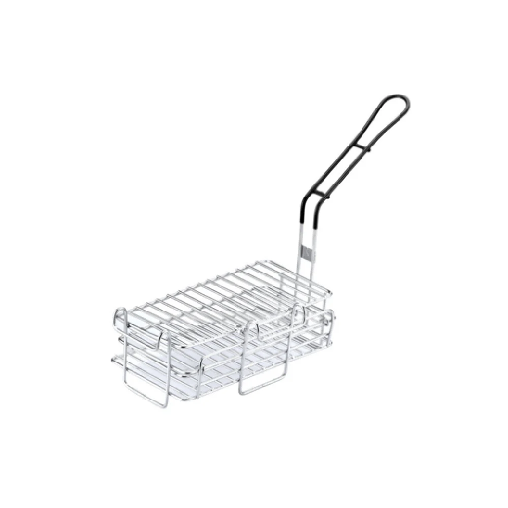 CAC China SPFB-C1206 11-1/2 Inch Chimichanga Burrito Fry Basket with PVC Handle CAC China SPFB-C1206 11-1/2 Inch Chimichanga Burrito Fry Basket with PVC Handle