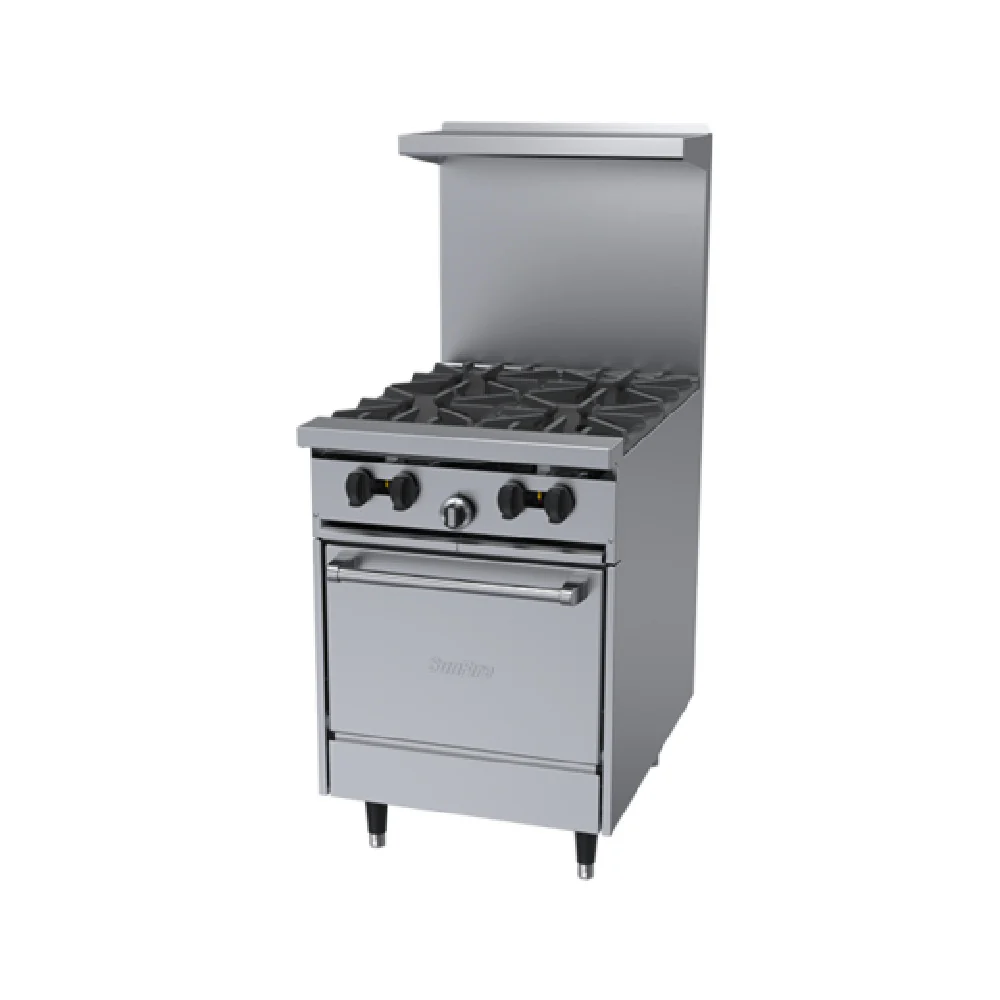 Garland X24-4L-SIGNATURE 24 Inch Gas Restaurant Range with Open Burners 145000 BTU Garland X24-4L-SIGNATURE 24 Inch Gas Restaurant Range with Open Burners 145000 BTU
