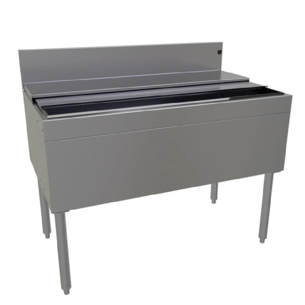 Glastender IBB-42-CP10 42 Inch Underbar Ice Bin with 10-circuit cold plate