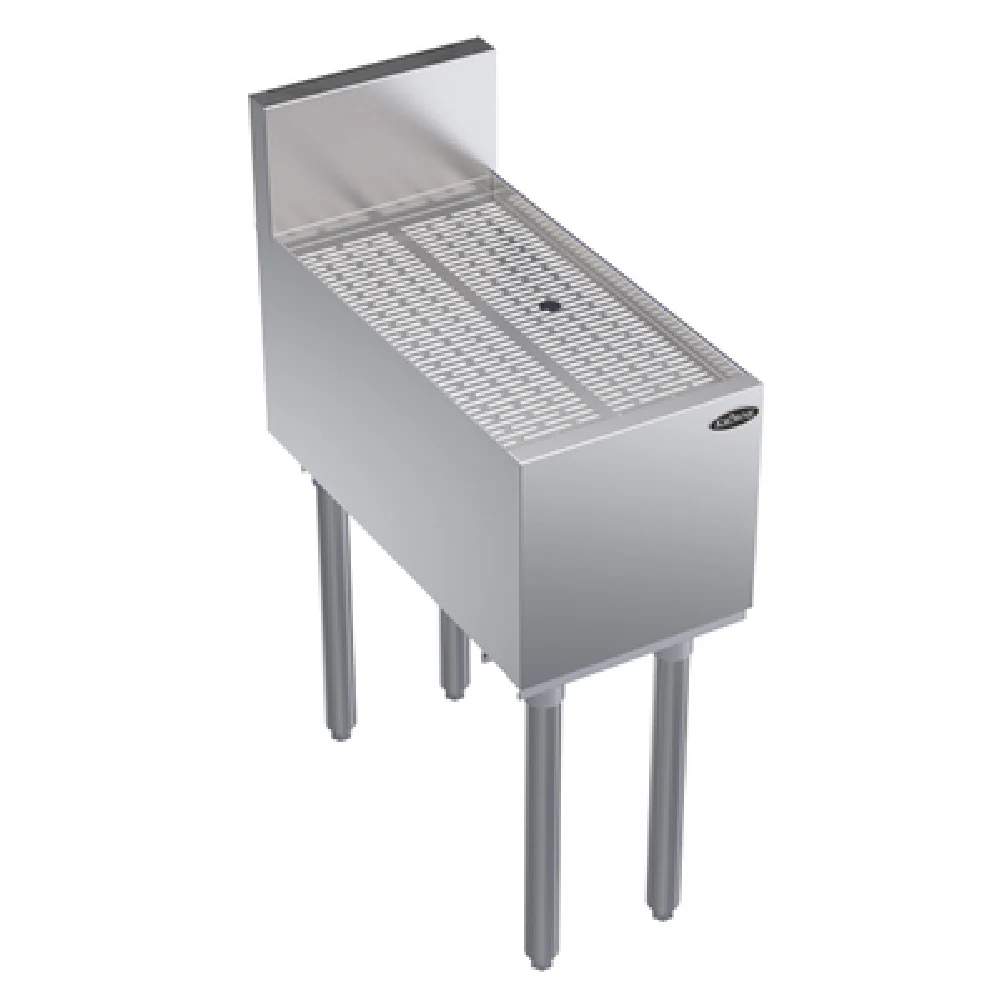 Krowne KR24-GS12 12 Inch Underbar Drainboard Free Standing with 1 Inch Drain Stainless Steel