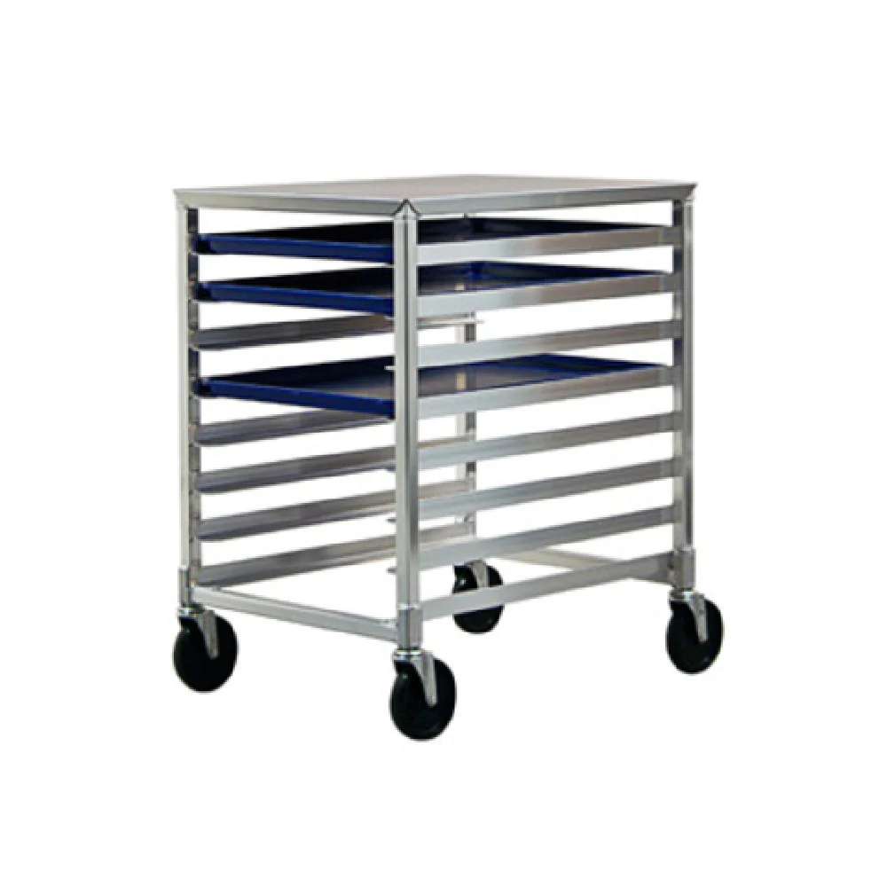 New Age Industrial 1313 20 Inch Bun Pan Rack Mobile Undercounter Aluminum with Stainless Steel Top