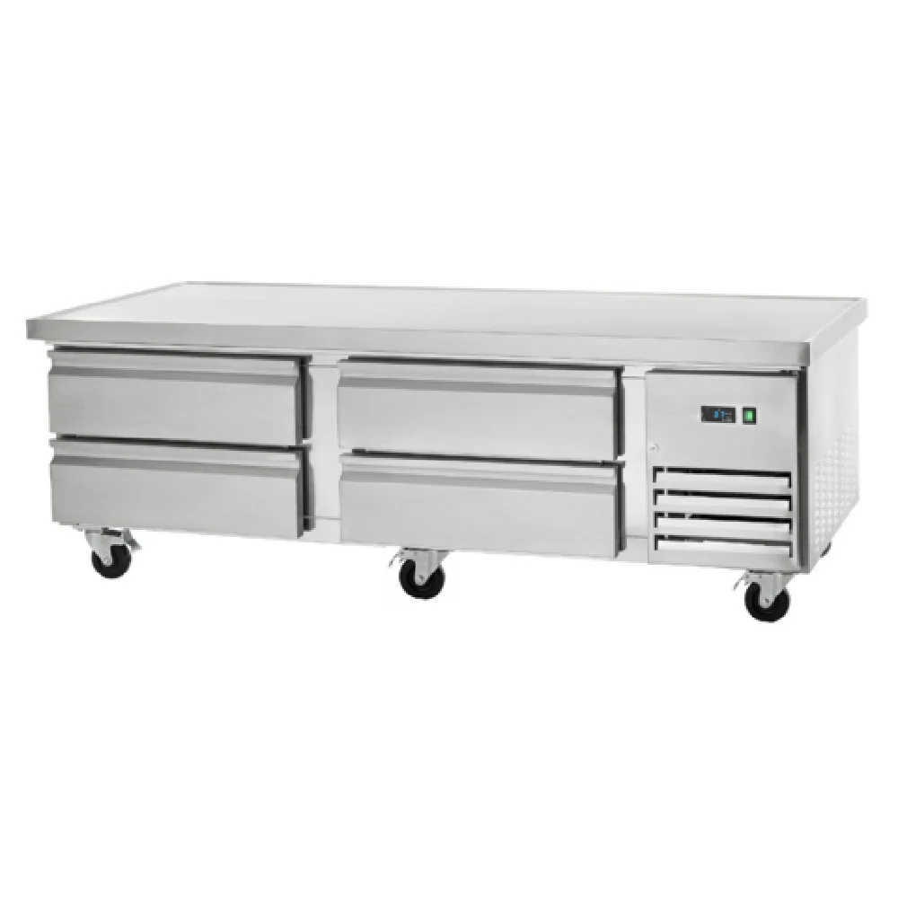 Arctic Air ARCB72 74 Inch Refrigerated Chef Base Electric Marine Edge Top with Drawers
