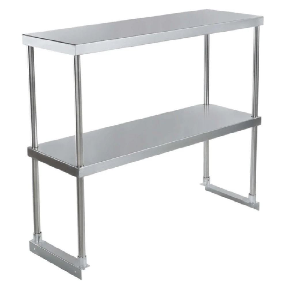 Empura EDOS1272 72 Inch Overshelf Table-Mounted Double 18 Gauge Stainless Steel