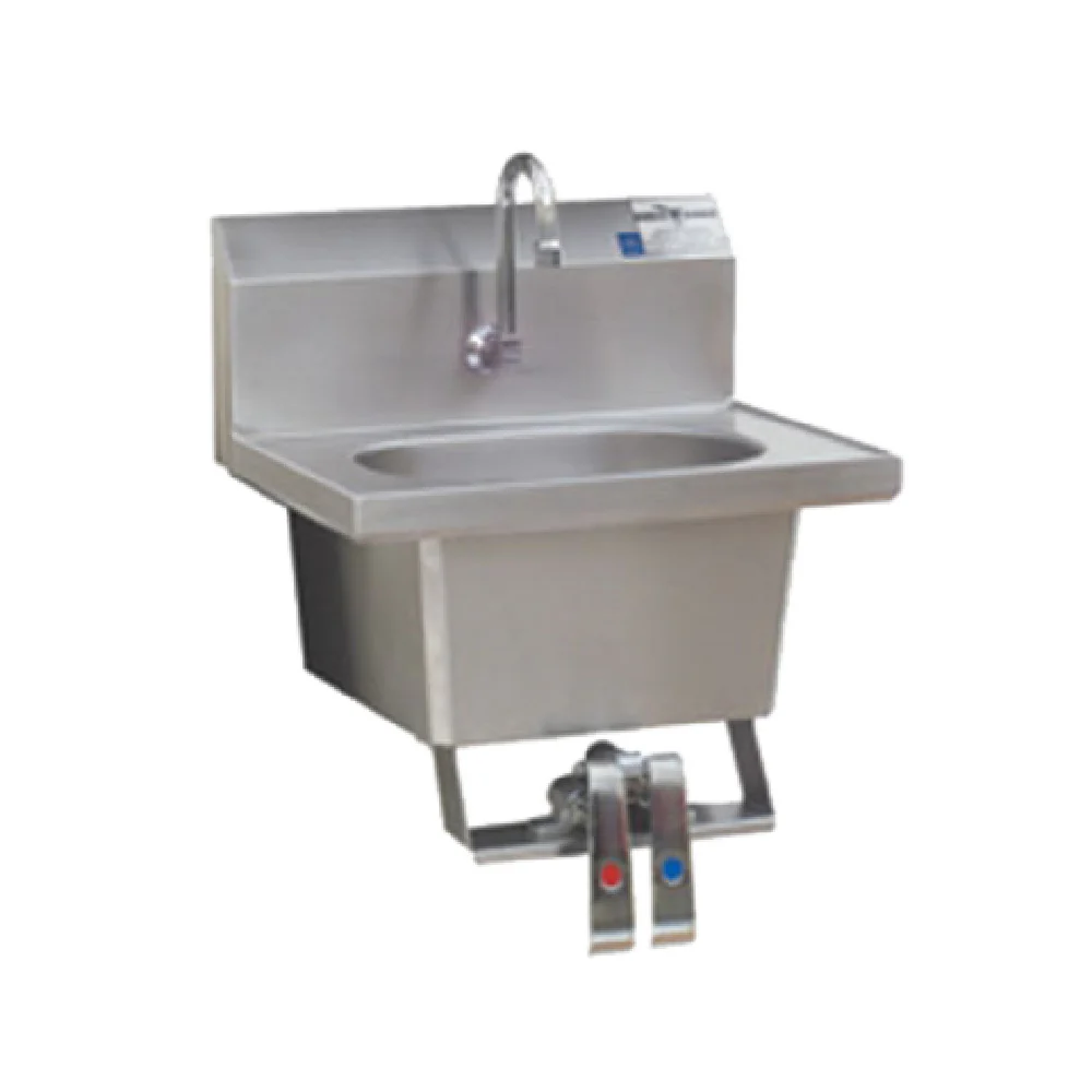 Eagle HSA-10-FK-X 13 Inch Hand Sink Gooseneck 304 Stainless Steel Wall Mount