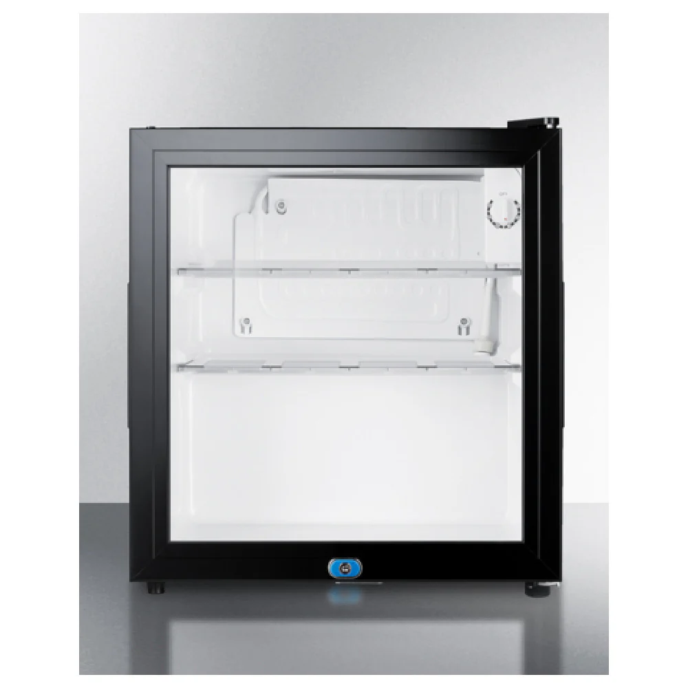 Summit MB43GL 18 Inch Refrigerator 1 Section Refrigerator Black Exterior with Adjustable Thermostat Summit MB43GL 18 Inch Refrigerator 1 Section Refrigerator Black Exterior with Adjustable Thermostat