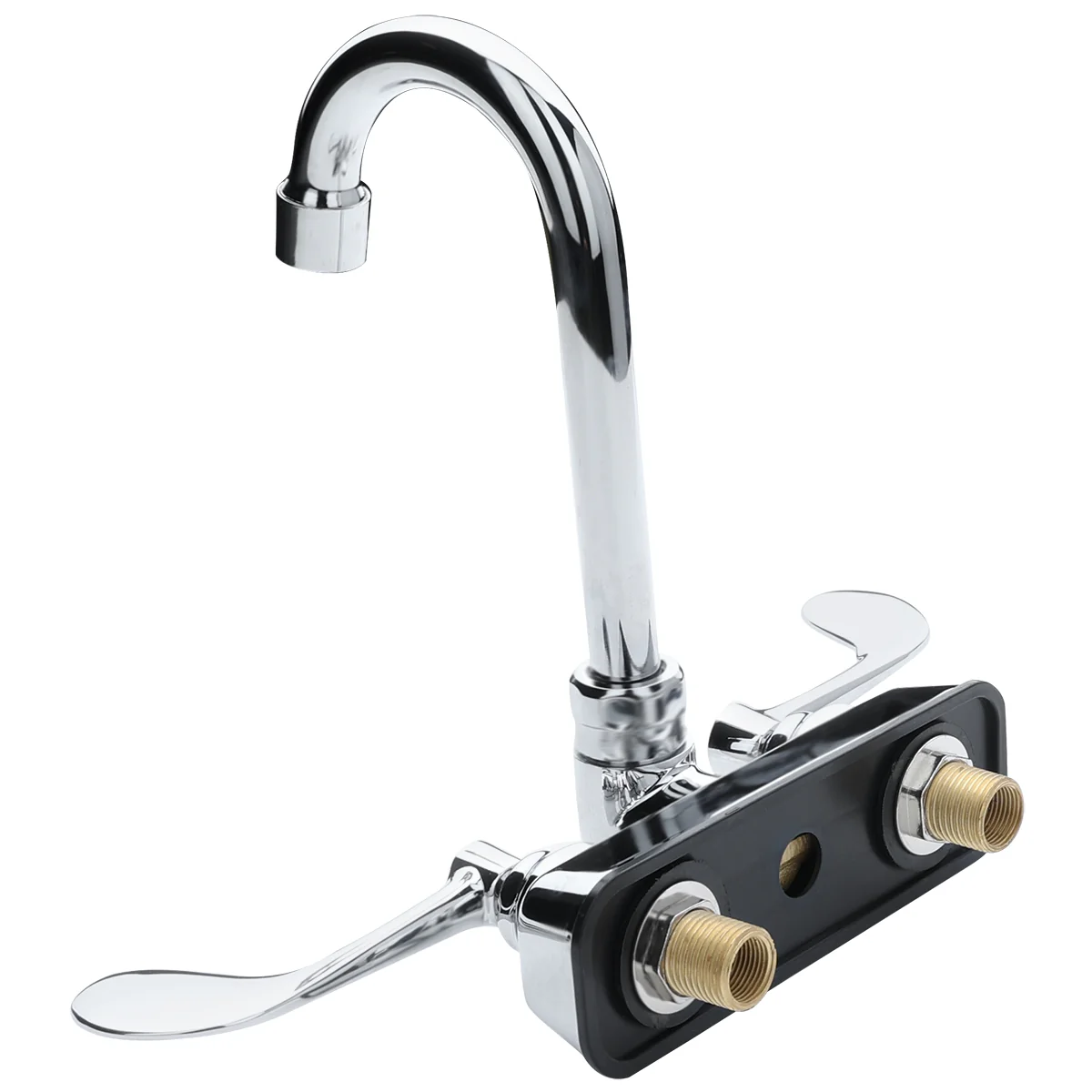 Empura Stainless EFW4035BHGS 12 Inch Wall Mount Faucet with Gooseneck Spout Empura Stainless EFW4035BHGS 12 Inch Wall Mount Faucet with Gooseneck Spout
