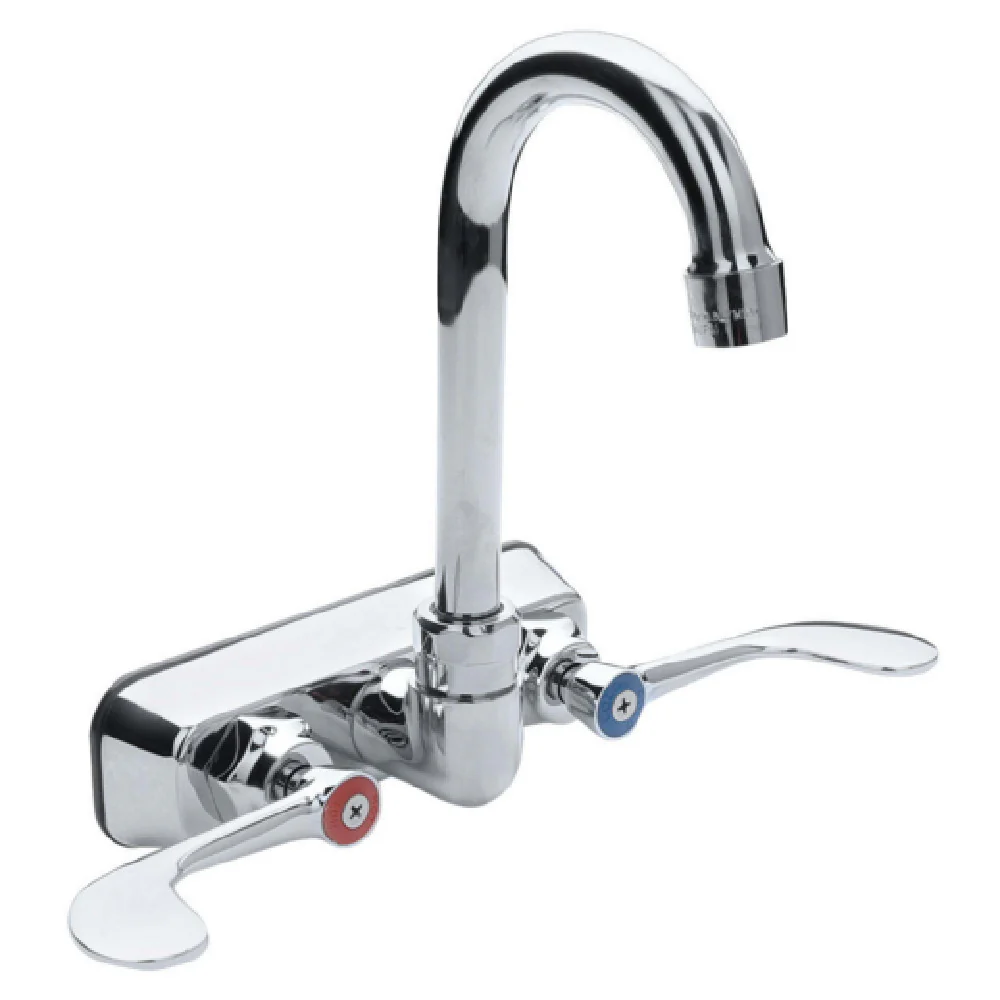 Empura Stainless EFW4035BHGS 12 Inch Wall Mount Faucet with Gooseneck Spout Empura Stainless EFW4035BHGS 12 Inch Wall Mount Faucet with Gooseneck Spout