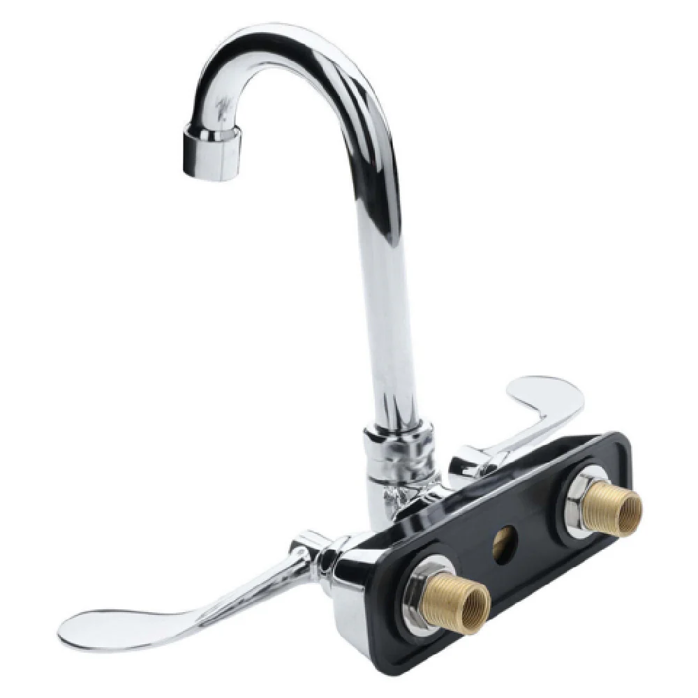 Empura Stainless EFW4035BHGS 12 Inch Wall Mount Faucet with Gooseneck Spout Empura Stainless EFW4035BHGS 12 Inch Wall Mount Faucet with Gooseneck Spout