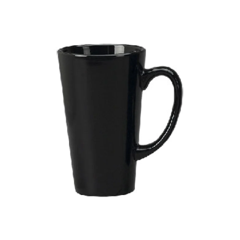International Tableware 867-05 16 Oz Funnel Cup With Handle Ceramic Black