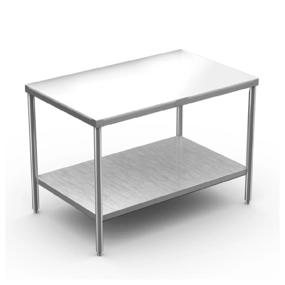 Winholt DPTS-2436 36 Inch 5/8 Inch Poly Top Work Table with Stainless Steel Frame
