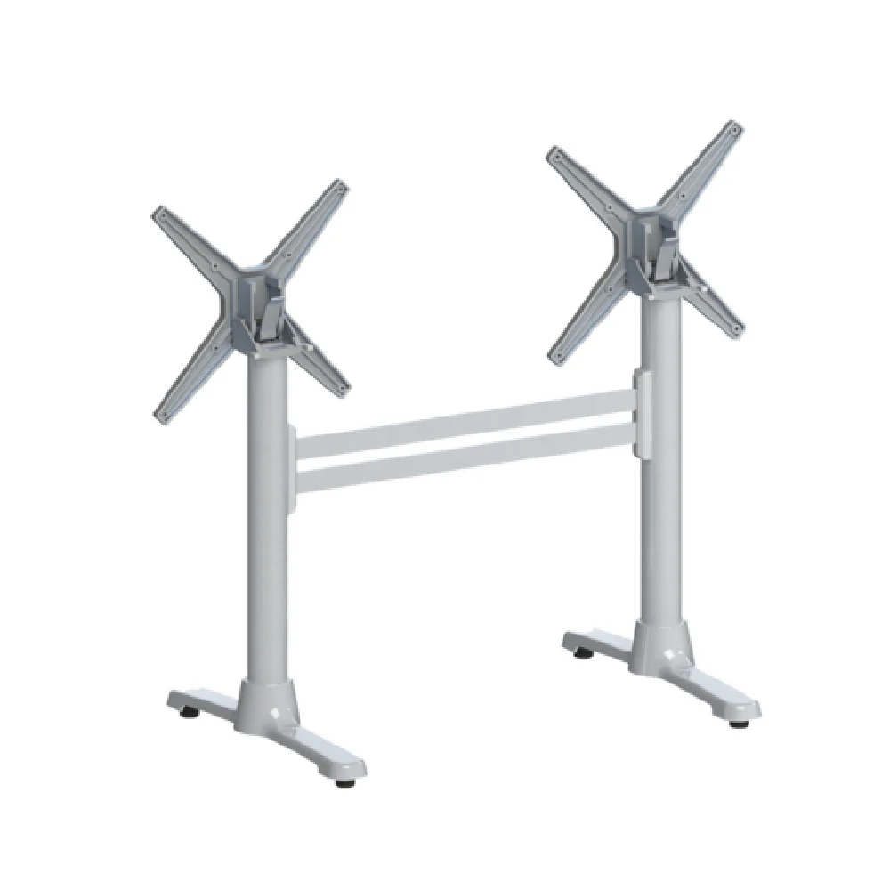 FLAT Tech CT4315 22 Inch Double End Table Base Aluminum with Support Bar