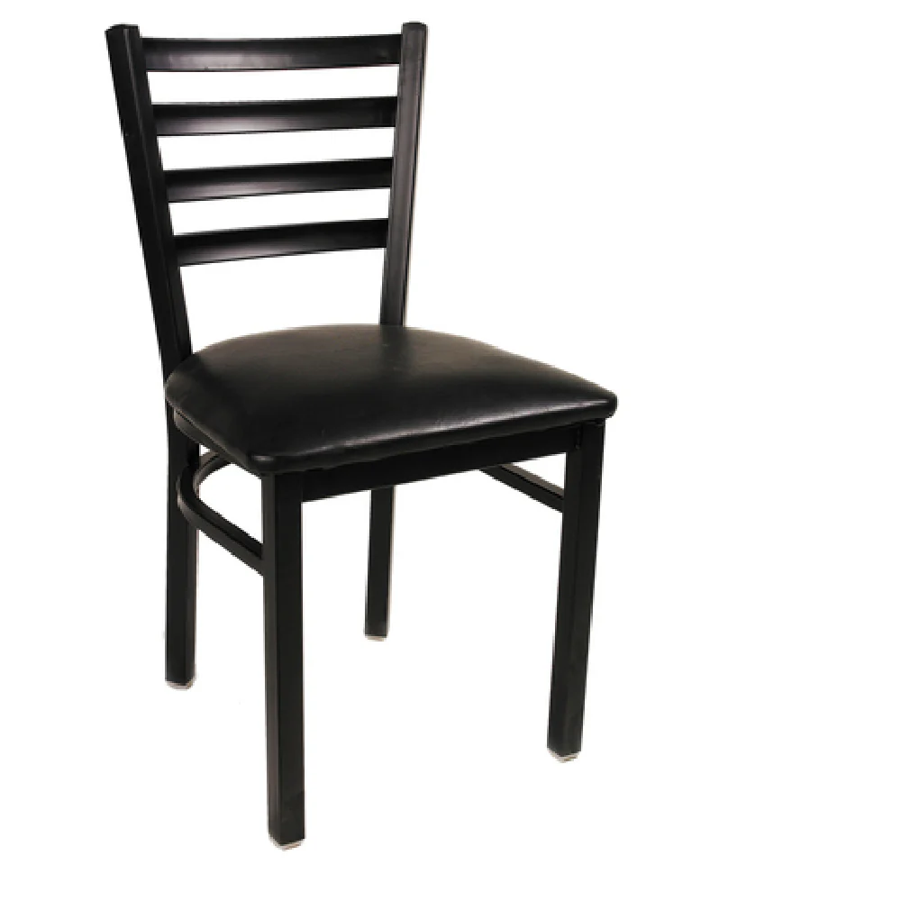 JMC Furniture WHITE HORSE CC CHAIR VINYL 18 Inch Ladder Back Vinyl Chair