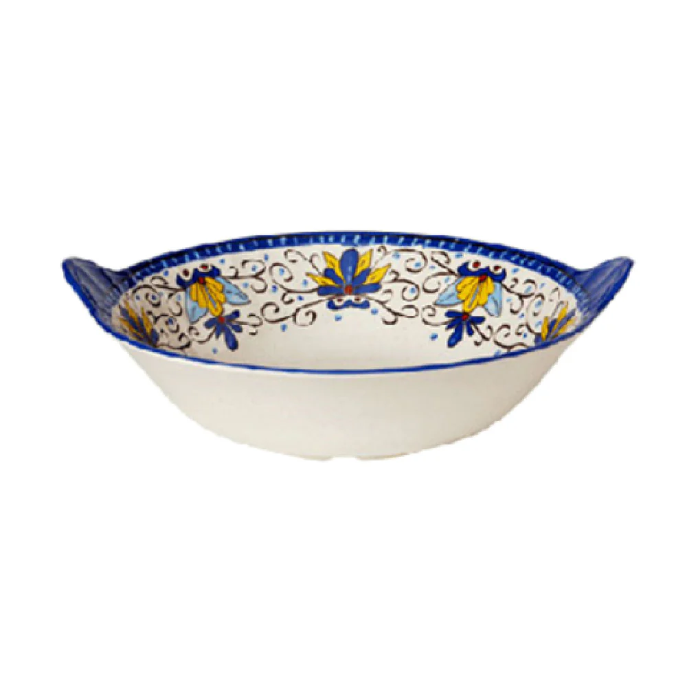 GET Enterprises ML-95-SL 4-1/2 Qt Break Resistant Melamine Bowl 14 Inch Diameter with Rubber Feet