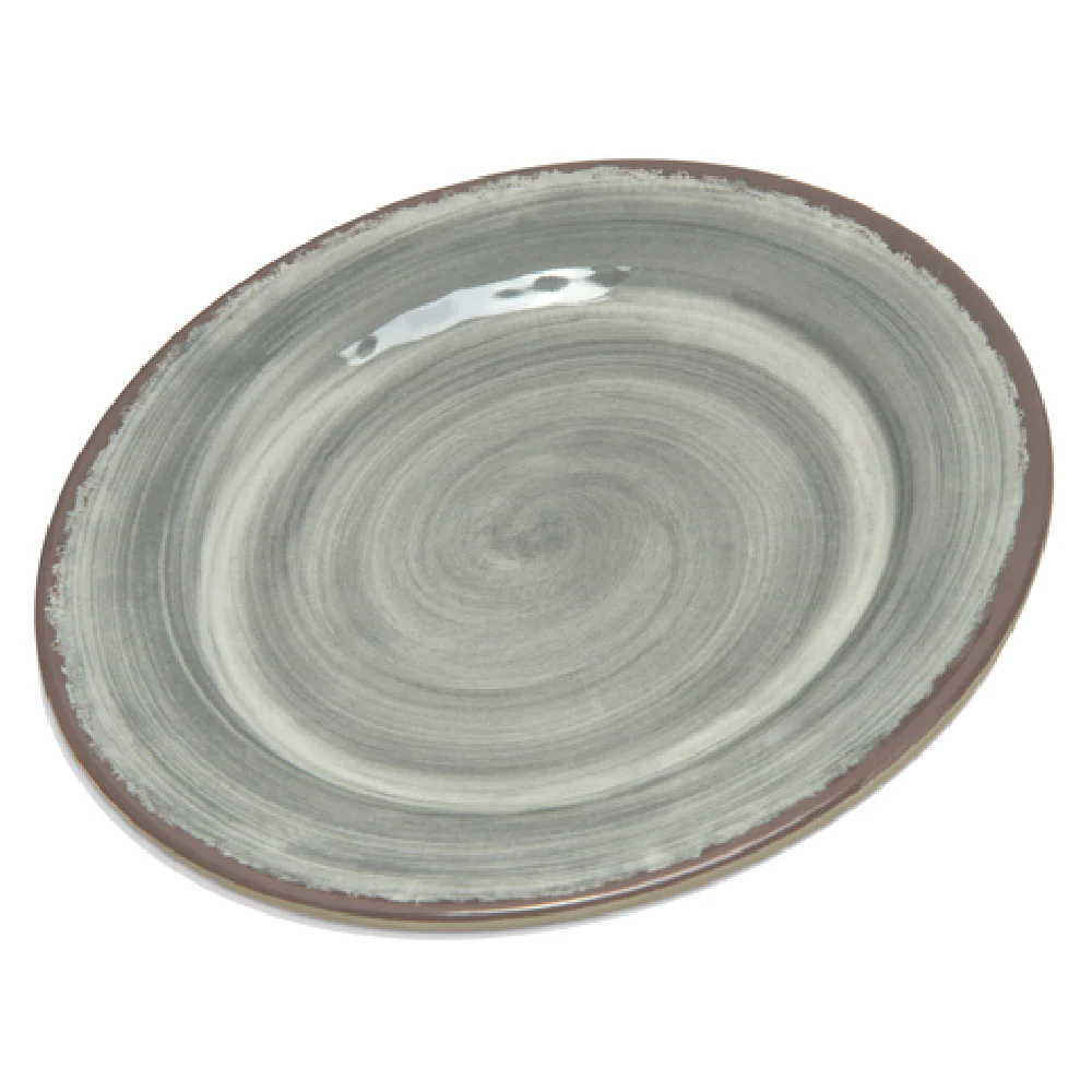 Carlisle 5400718 7 Inch Diameter Round Plate Melamine Smoke Gray Stain and Chip Resistant Carlisle 5400718 7 Inch Diameter Round Plate Melamine Smoke Gray Stain and Chip Resistant