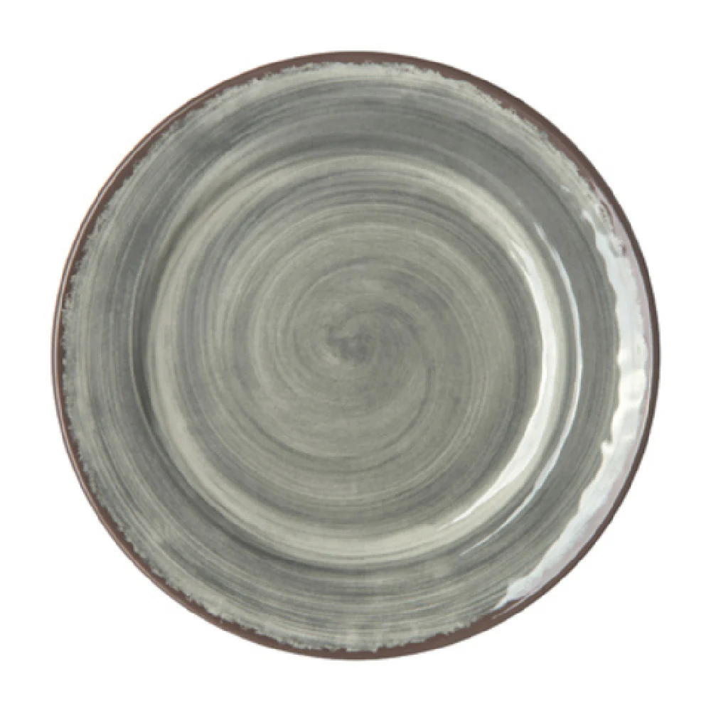 Carlisle 5400718 7 Inch Diameter Round Plate Melamine Smoke Gray Stain and Chip Resistant Carlisle 5400718 7 Inch Diameter Round Plate Melamine Smoke Gray Stain and Chip Resistant