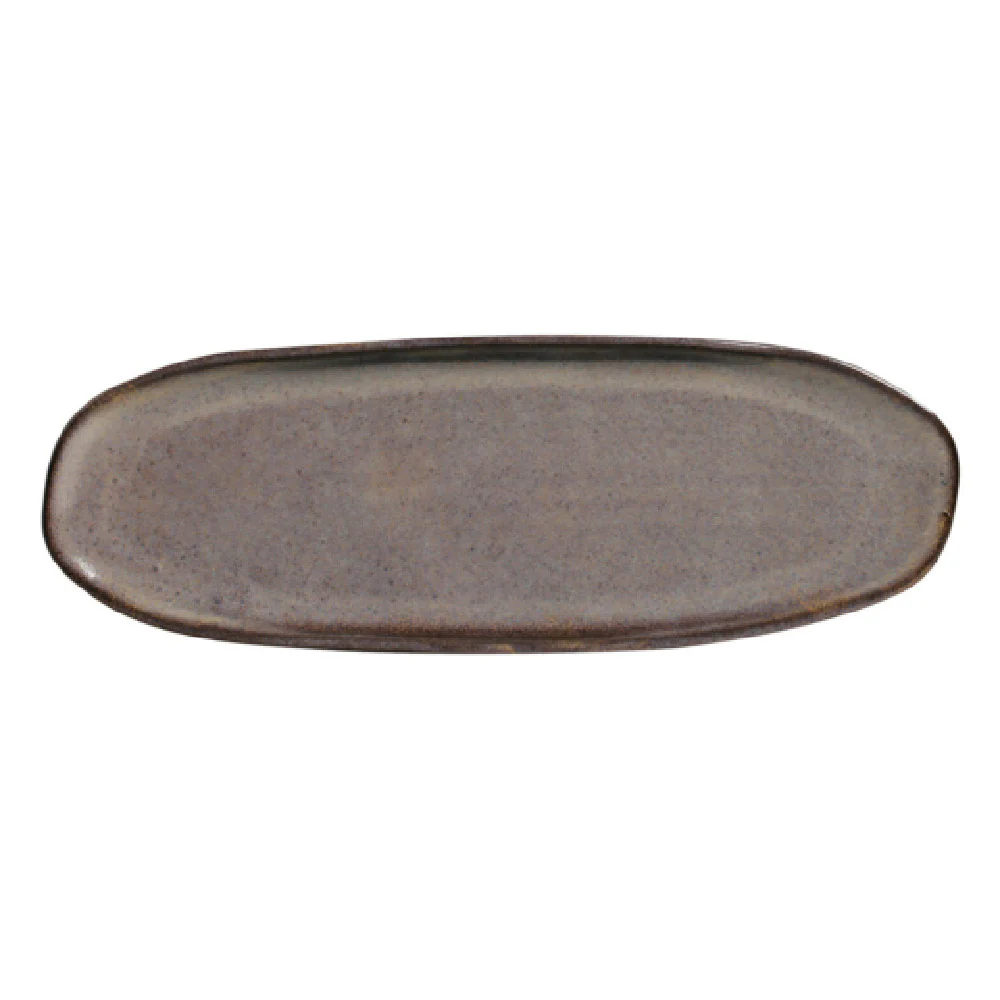 Porto Brasil 14214108901 14 Inch Oval Shallow Organic Platter Stoneware Porto Brasil 14214108901 14 Inch Oval Shallow Organic Platter Stoneware