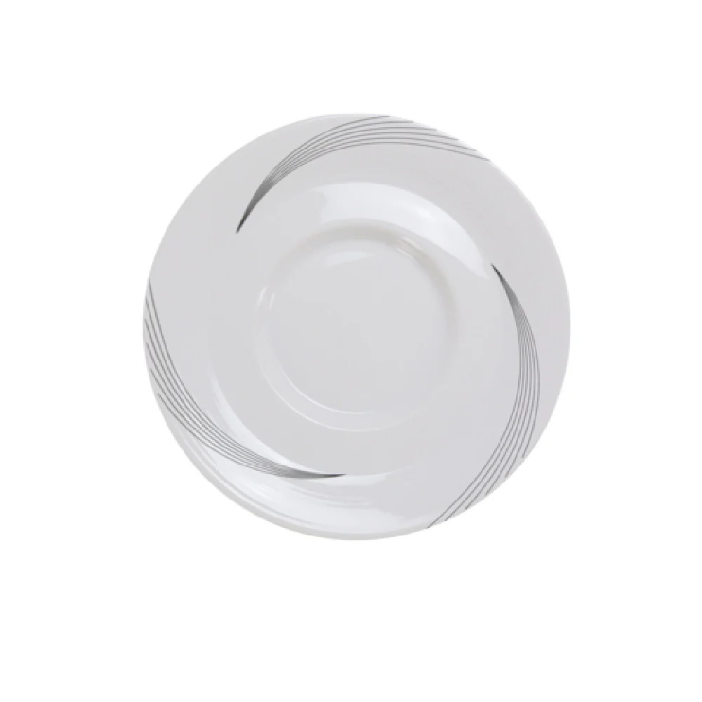 Yanco UR-002 5-1/2 Inch Diameter Round Saucer Dishwasher Safe Porcelain Yanco UR-002 5-1/2 Inch Diameter Round Saucer Dishwasher Safe Porcelain