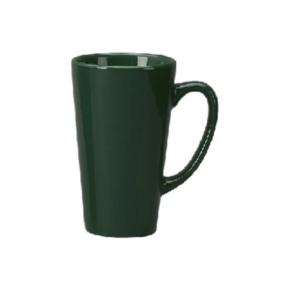 International Tableware 867-67 16 Oz Funnel Cup with handle ceramic green