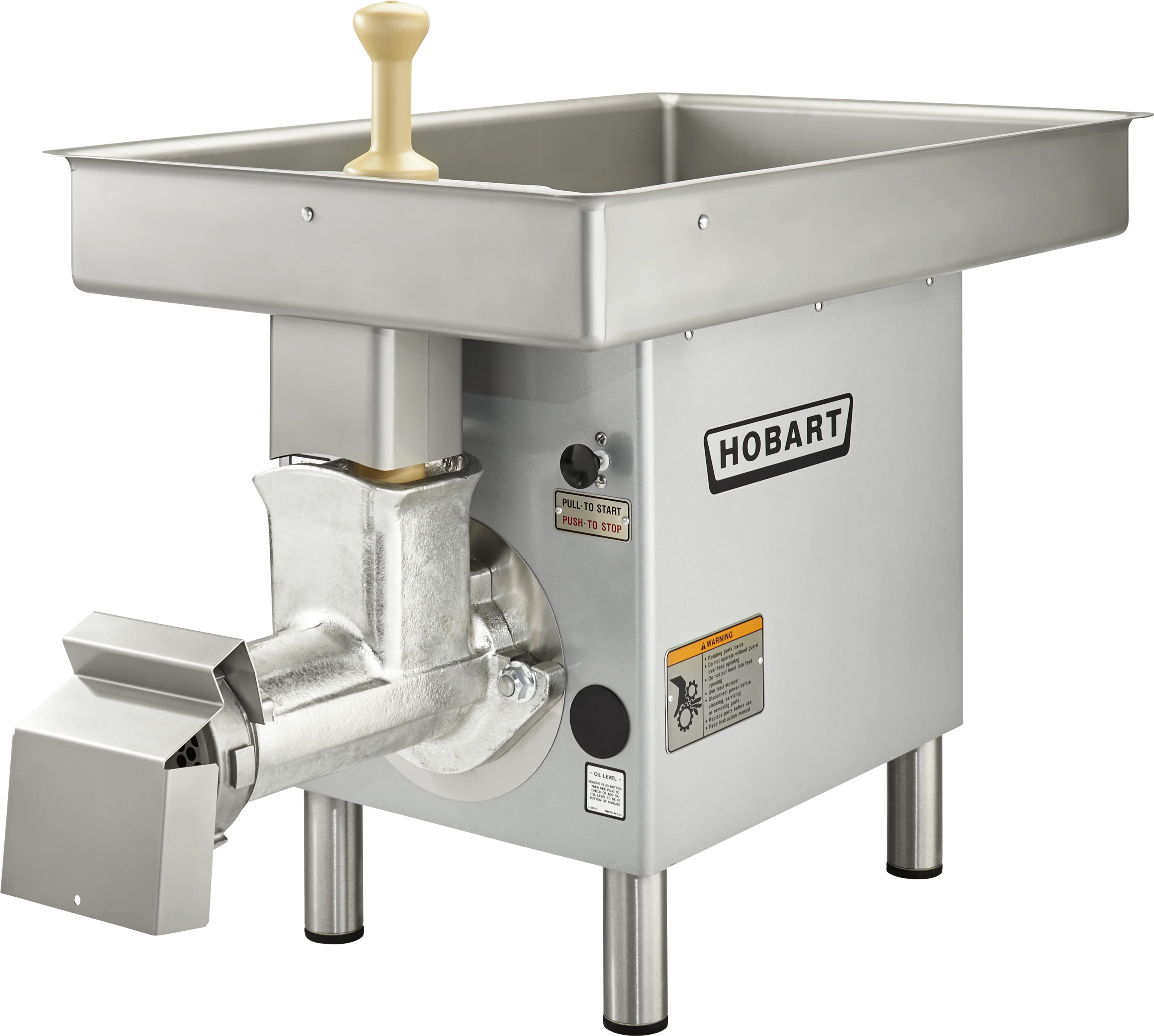 Hobart 4732+BUILDUP 21 Inch Fixed Pan Meat Grinder Electric Stainless Steel Hobart 4732+BUILDUP 21 Inch Fixed Pan Meat Grinder Electric Stainless Steel
