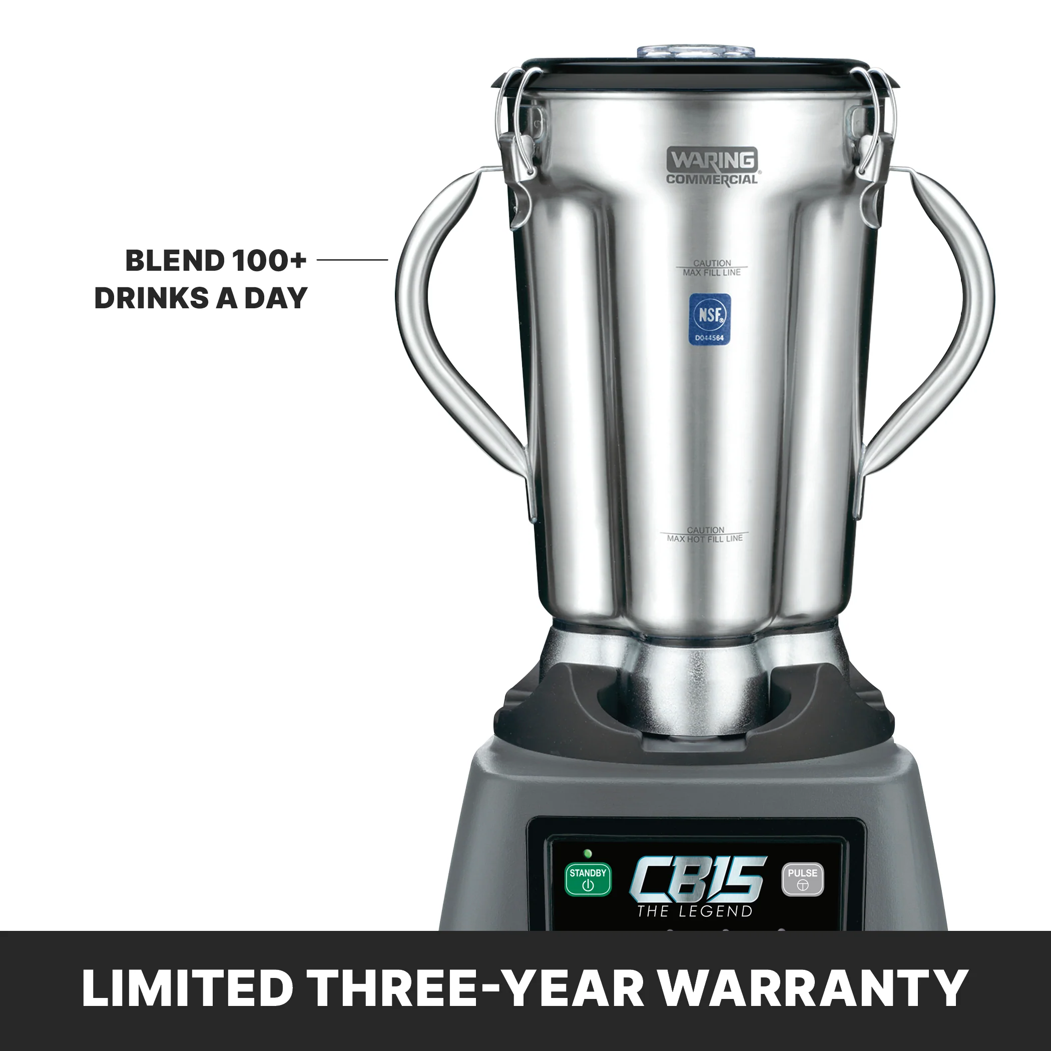 Waring CB15 The Legend One-Gallon Food Blender with Electronic Keypad Waring CB15 The Legend One-Gallon Food Blender with Electronic Keypad